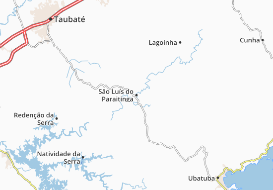 Kaart Plattegrond São Luís do Paraitinga