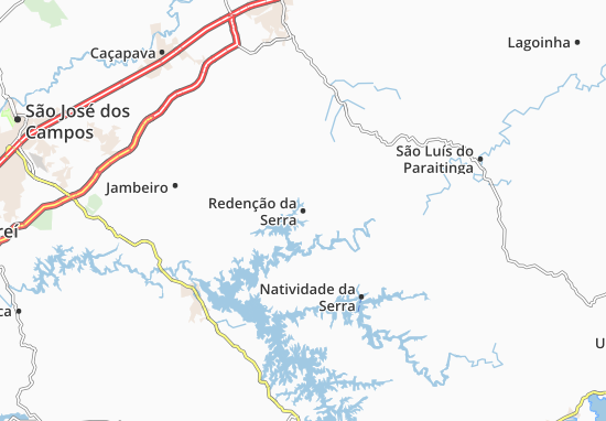 Kaart Plattegrond Redenção da Serra