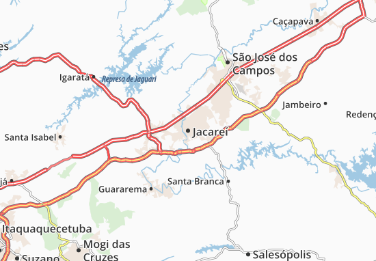 Jacareí Map