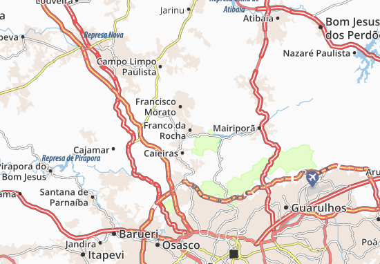Karte Stadtplan Franco da Rocha