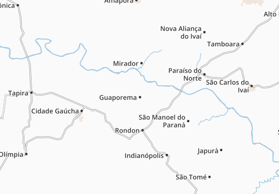 Karte Stadtplan Guaporema