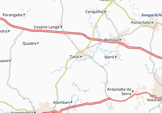 Karte Stadtplan Tatuí
