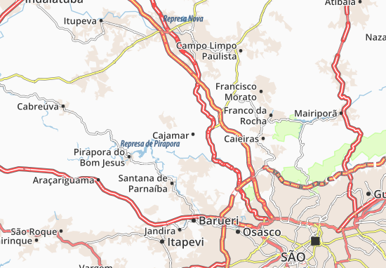 Kaart Plattegrond Cajamar