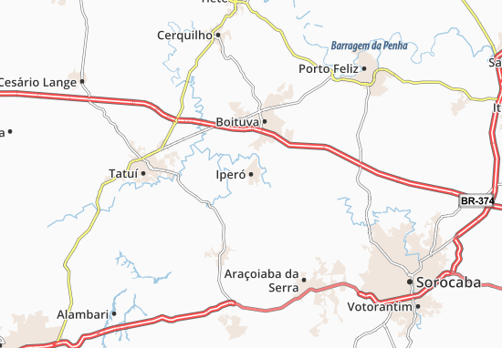 Iperó Map