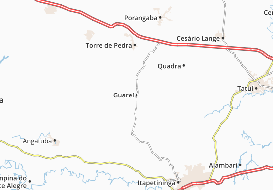 Karte Stadtplan Guareí
