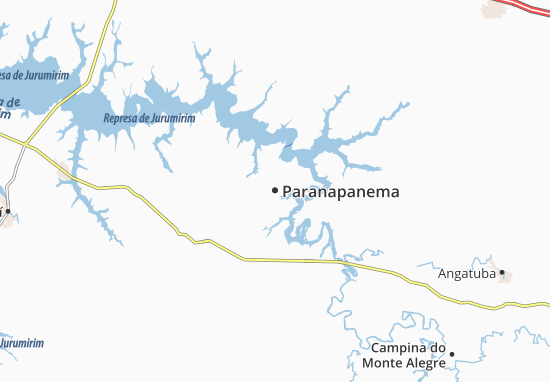 Kaart Plattegrond Paranapanema