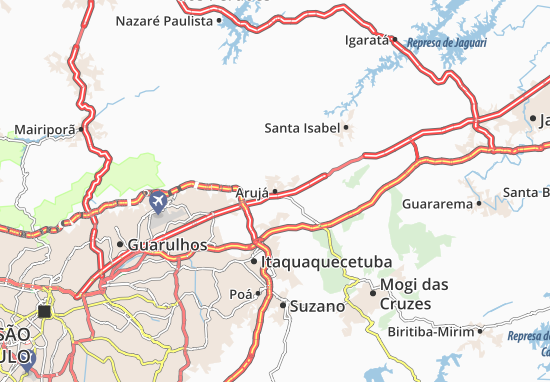 Arujá Map