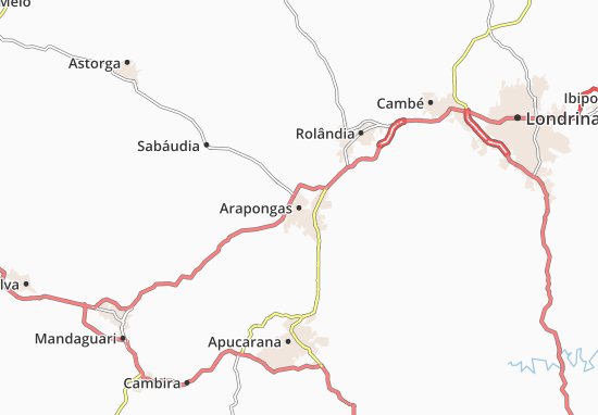 Karte Stadtplan Arapongas