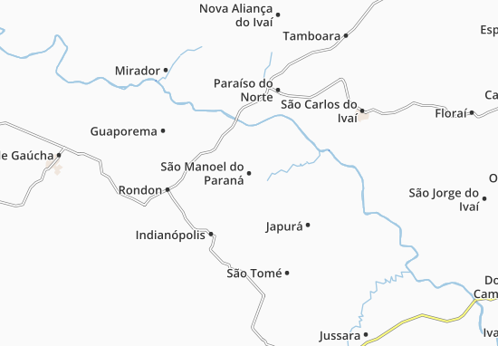 São Manoel do Paraná Map