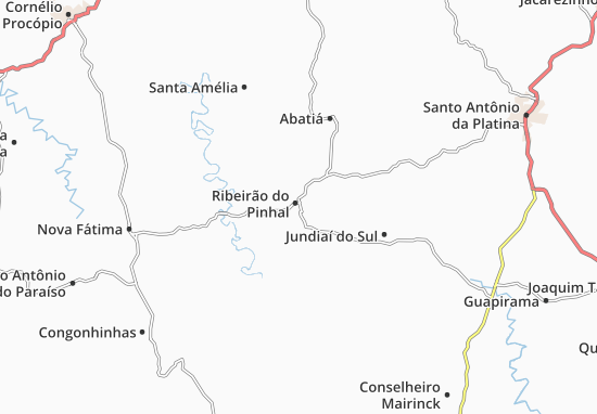 Ribeirão do Pinhal Map