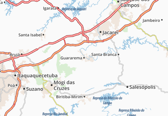 Kaart Plattegrond Guararema
