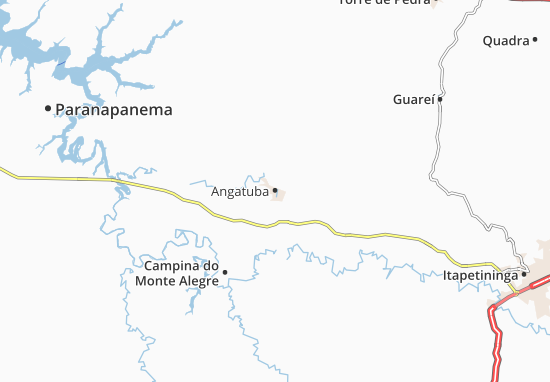 Kaart Plattegrond Angatuba