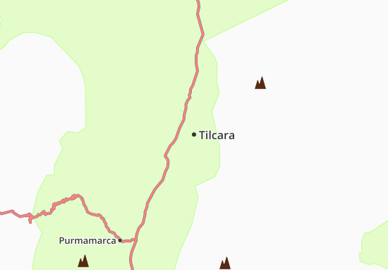 Karte Stadtplan Tilcara