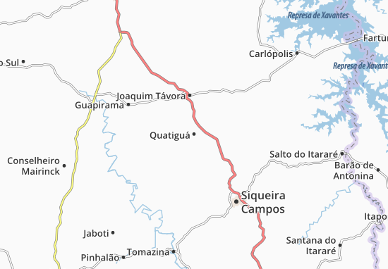 Karte Stadtplan Quatiguá