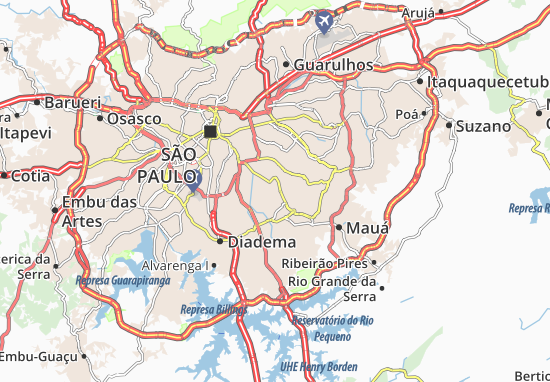 Mapa São Caetano do Sul