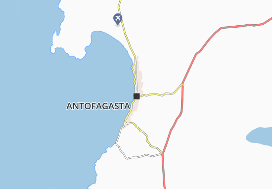 Karte Stadtplan Antofagasta