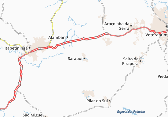 Karte Stadtplan Sarapuí