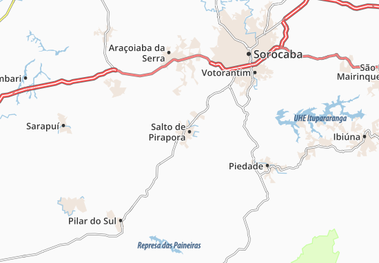Karte Stadtplan Salto de Pirapora