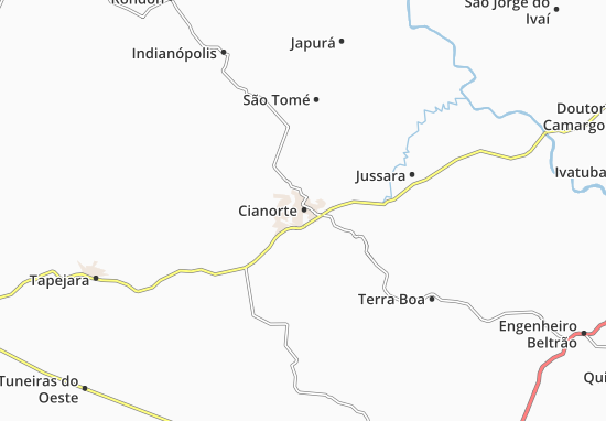 Kaart Plattegrond Cianorte