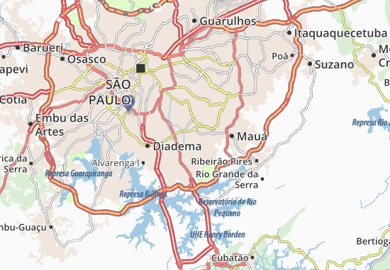 Santo André Map