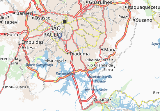 Carte-Plan São Bernardo do Campo