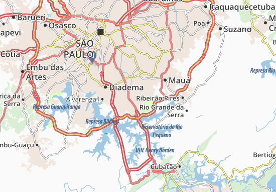 Karte Stadtplan Nova Petrópolis