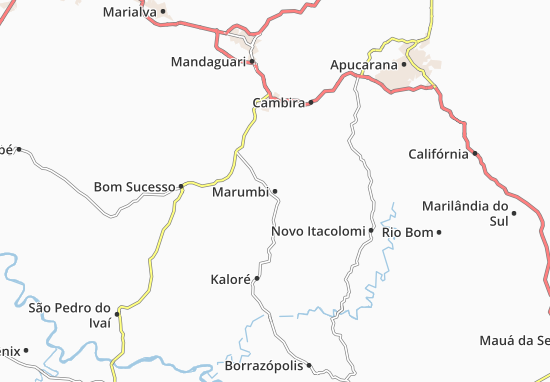 Karte Stadtplan Marumbi