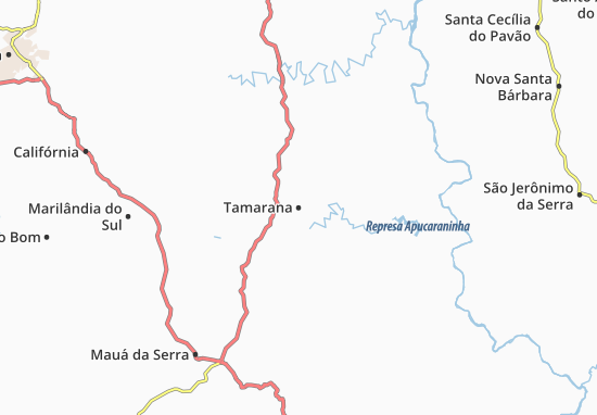 Karte Stadtplan Tamarana