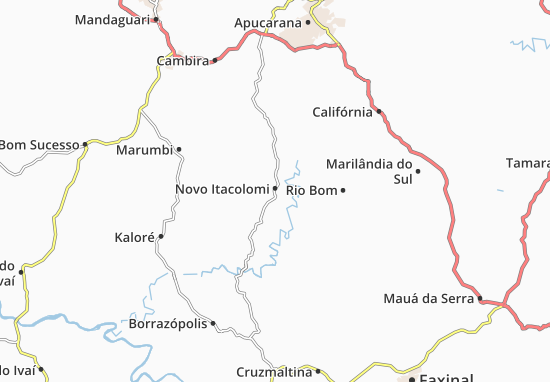 Mapa Novo Itacolomi
