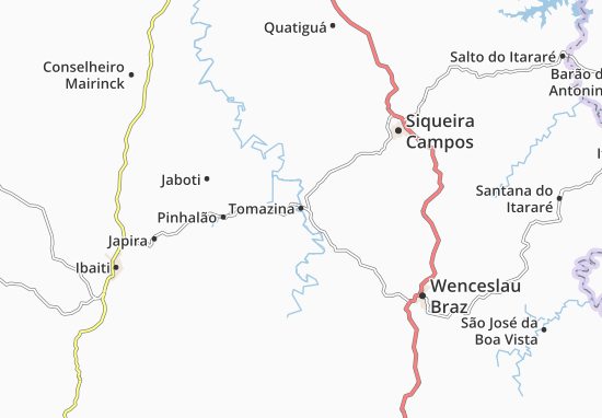 Tomazina Map