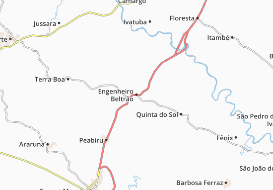 Kaart Plattegrond Engenheiro Beltrão