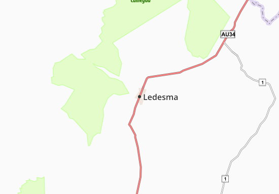Kaart Plattegrond Ledesma