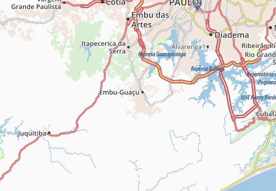 Kaart Plattegrond Embu-Guaçu