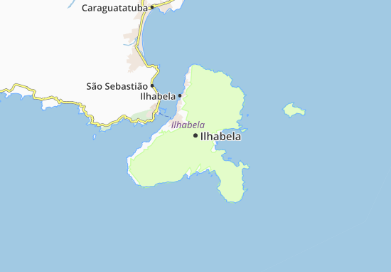Karte Stadtplan Ilhabela