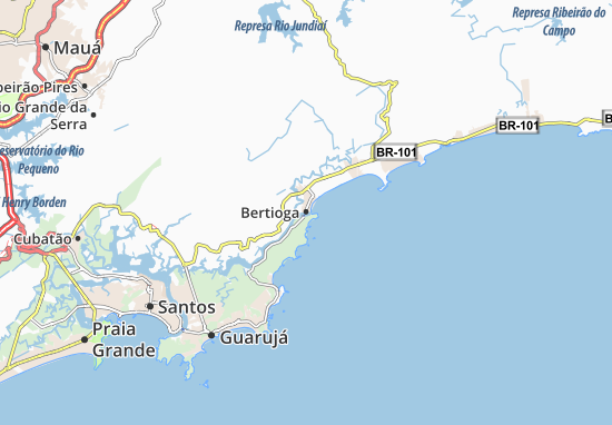 Kaart Plattegrond Bertioga