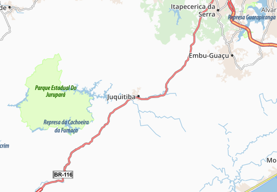 Karte Stadtplan Juquitiba