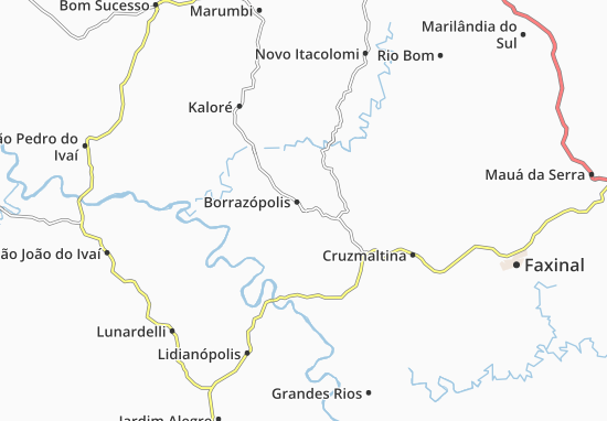 Borrazópolis Map