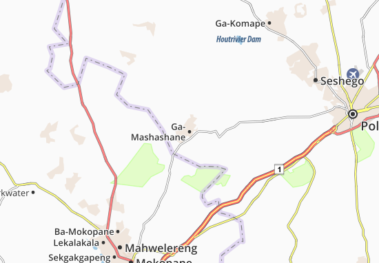 Mapa Ga-Mashashane