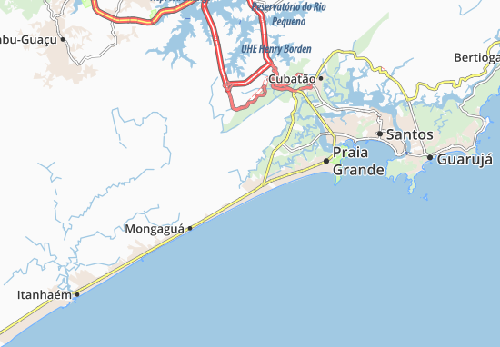 Kaart Plattegrond Praia Grande