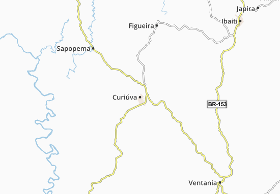Karte Stadtplan Curiúva