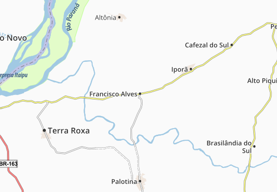 Francisco Alves Map