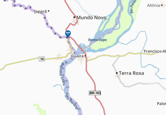Kaart Plattegrond Guaíra