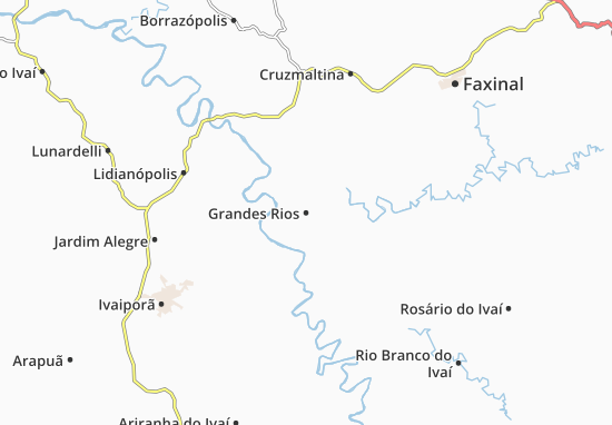 Karte Stadtplan Grandes Rios