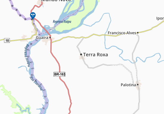 Karte Stadtplan Terra Roxa