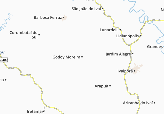 Karte Stadtplan Godoy Moreira