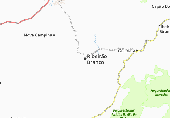 Mapa Ribeirão Branco