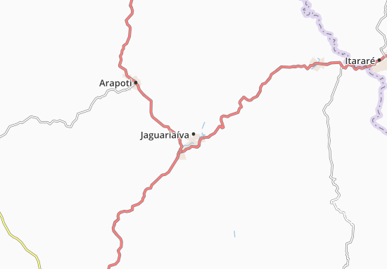 Jaguariaíva Map