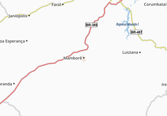 Mamborê Map