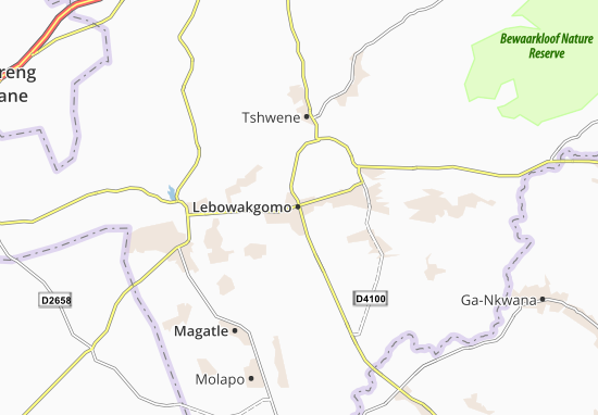 Mapa Lebowakgomo