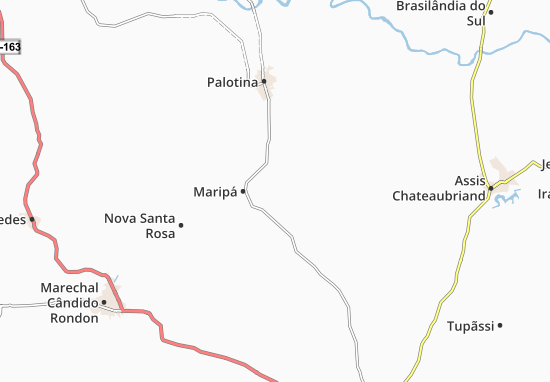 Karte Stadtplan Maripá